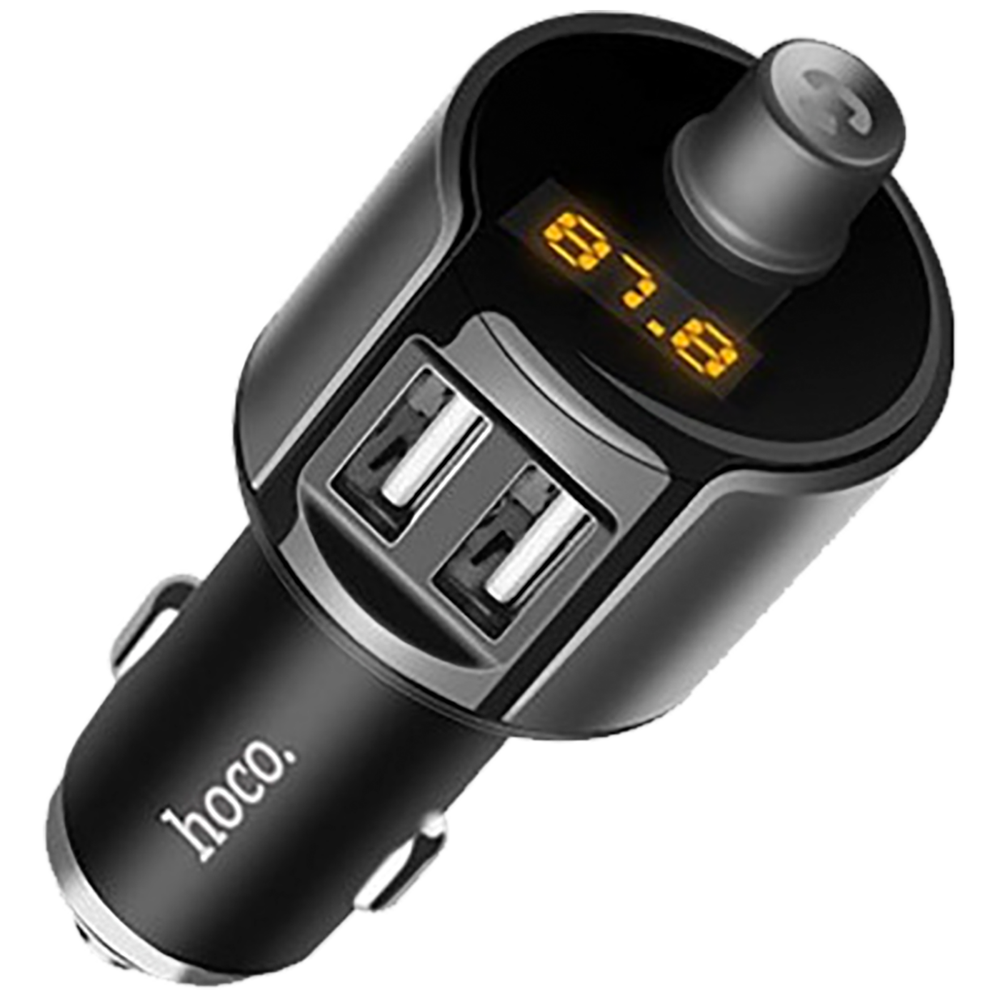 hoco. FM modulator, BT handsfree, 12 V/24 V, 2 x USB 2,4 A - E19 Smart, BT, FM, Charger - Image 3