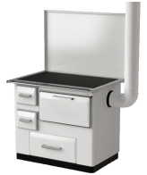 MBS Štednjak na čvrsto gorivo, 8.5 / 9.5kW, desni - MBS 7D