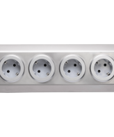 home Strujni razdjeljnik sa 4 utičnice, INOX - KNV 04