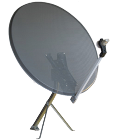 Falcom Sat. Antena 97cm šupljikavi, Triax leđa i pribor, Anthracite - M97A TRX