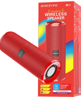 Borofone Zvučnik bežični, Bluetooth, 1200 mAh, 3 h, crvena - BR1 Beyond Red