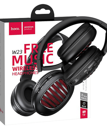 hoco. Slušalice bežične / žične, Bluetooth, mikrofon, 8h rada - W23 Brilliant Black