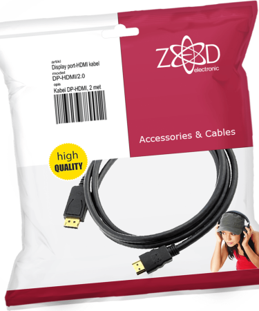 ZED electronic Kabl display port na hdmi, dužina 2.0 m - DP-HDMI/2.0