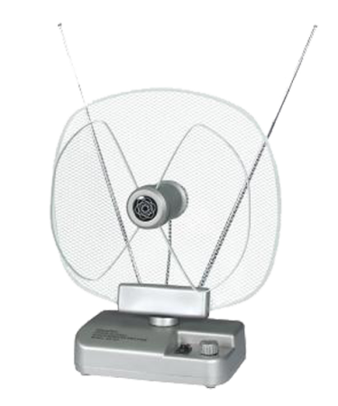 Falcom Antena sobna sa pojačalom, UHF/VHF, srebrna - ANT-204S