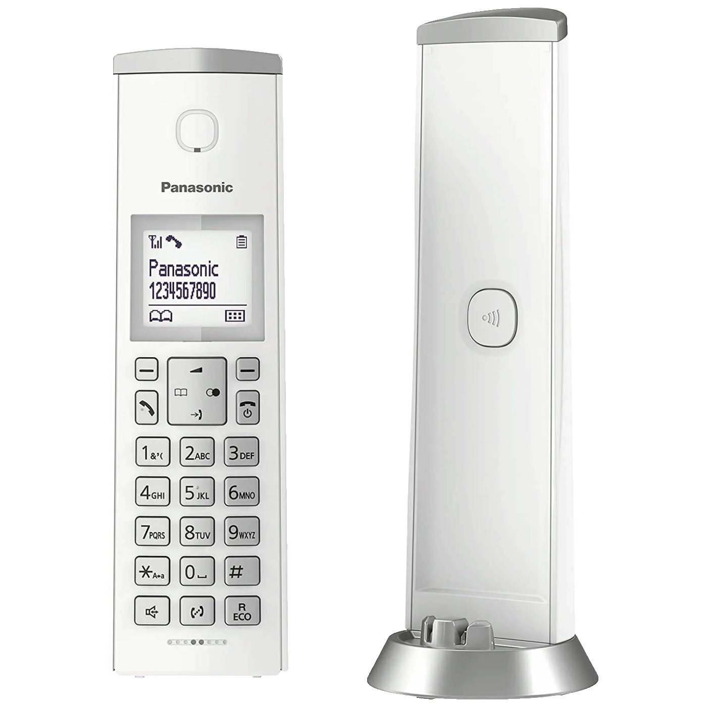 Panasonic Telefon bežični, DECT/GAP, 1.5" LED display, bijela - KX-TGK210FXW - Image 2