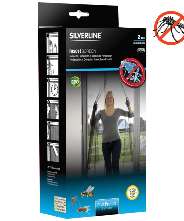 Silverline Mreža za komarce, montaža na vrata, pakiranje 2 kom. - IN 22455