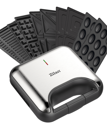 Zilan Sendvič Toster 5u1, Inox, LED indikator, 800 W - ZLN3932