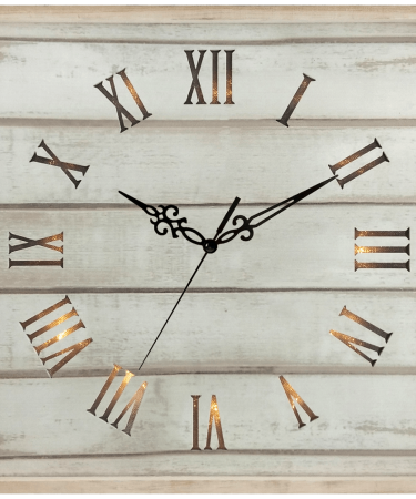 home Sat zidni, drveni, sa pozadinskim LED osvjetljenjem - SWC 31