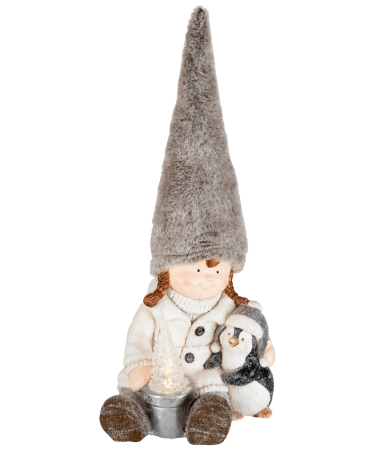 home Dekorativna rasveta, keramička figura, djevojčica - KDC 25