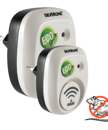 Silverline Ultrazvučni rastjerivač miševa i pacova, set 2 kom., 30 m² - IN 25304