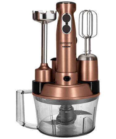 Goldmaster Štapni mikser sa posudom, 5u1, 1000 W, Multipraktik - GM-7239G Elena Max Gold