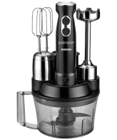 Goldmaster Štapni mikser sa posudom, 5u1, 1000 W, Multipraktik - GM-7239B Elena Max Black