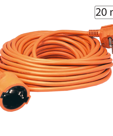 home Produžni strujni kabl 1 utičnica, 20m, H05VV-F 3G 1,5mm² - NV 2-20/OR/1.5