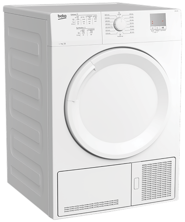 Beko Kondenzacijska sušilica, kapacitet 7 kg, 15 programa, B - DF 7111 PAW