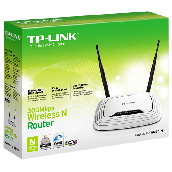 TP-LINK Wireless N Router, 4 porta, 300Mbps, 2x5dBi antena - TL-WR841N - Image 2