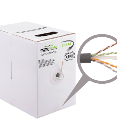 Connect XL Mrežni UTP kabl, CAT5e, CCA, 305 met. - CAT5-UTP-CCA