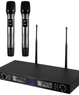 SAL Bežični set, 2 bežična mikrofona i prijemnik , 140 met. - MVN 910