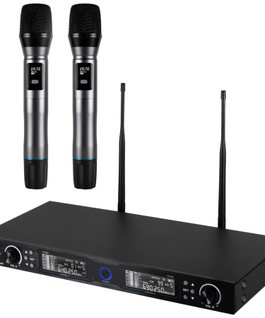 SAL Bežični set, 2 bežična mikrofona i prijemnik , 140 met. - MVN 910