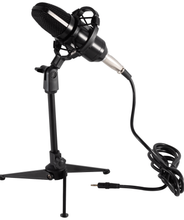 SAL Mikrofon, studijski, sa postoljem, 3.5 mm, 2.4 met. - M 12