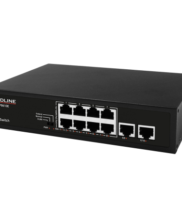 REDLINE PoE mrežni switch, 10 port RJ-45 , 8 PoE / 120W - RL-SP8610E