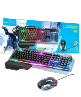 hoco. Tipkovnica+miš, gaming set, RGB osvjetljenje, USB - GM12