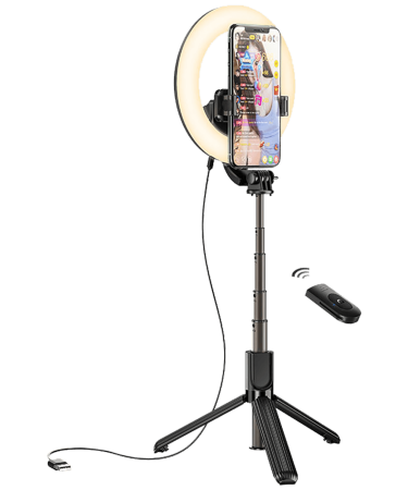 hoco. Držač za smartphone sa svjetlom, 4.7 - 6.5", Bluetooth - LV03 Showfull