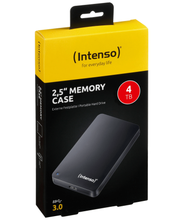 (Intenso) Eksterni Hard Disk 2.5", kapacitet 4TB, USB 3.0, Crna b - HDD3.0-4TB/Memory Case