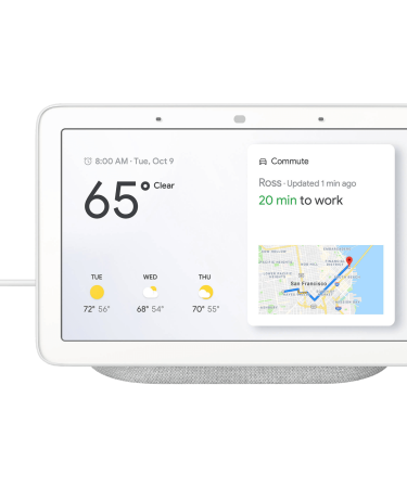 Google Pametni 7" zaslon, Google Assistant, WiFi, Bluetooth - Google Nest Hub Chalk