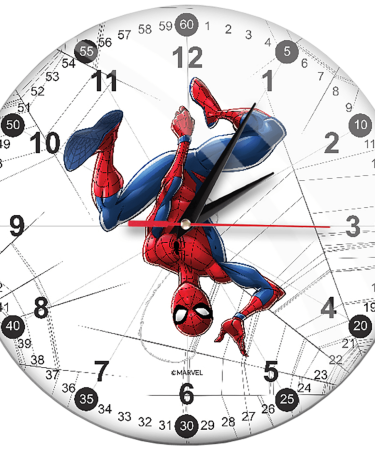 Marvel Zidni sat, Marvel Spider Man - Wall Clock GlossySpider Man 003