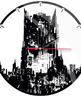 DC Zidni sat, Marvel Batman - Gloss Wall Clock Batman 002