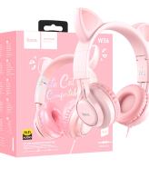 hoco. Slušalice sa mikrofonom, mačje uši, pink - W36 slušalice Mačje uši,Pink