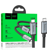 hoco. USB kabl za smartphone, 100W, US06, USB3.2 type C,  1 met. - US06 1M