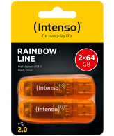 (Intenso) USB Flash drive 64GB Hi-Speed USB 2.0,Rainbow Line, 2 kom - USB2.0-64GB/Rainbow, 2 kom