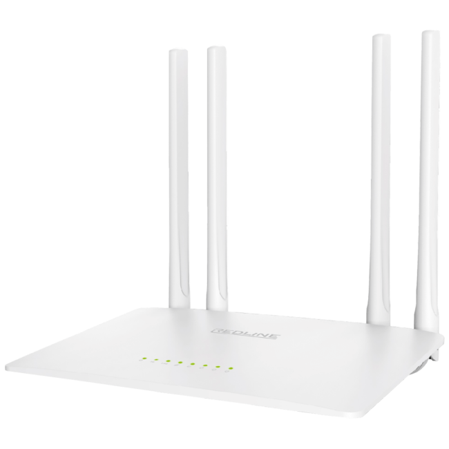 Redinet Router REDLINE Wireless N Router,Dual Band,4 port,1166 Mbps, 4×5 dBi antena ...