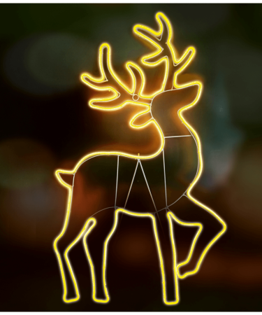 home Dekorativna rasvjeta, LED neonska figura, jelen - NEON 4