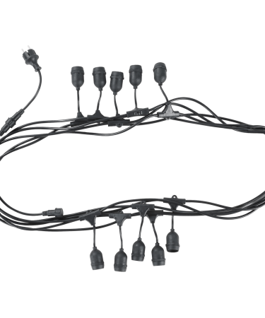 Avide Kabel sa 10 sijaličnih grla E27, dužina 10 met., Outdoor - Outdoor E27 String 10m