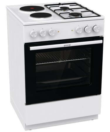 Gorenje Kombinirani štednjak, pećnica 65 l, 5200W, A - GK6A10WG