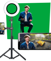 Easypix Photo studio, LED svjetlo, tripod, mikrofon, zelena pozadina - MyStudio Studio Kit