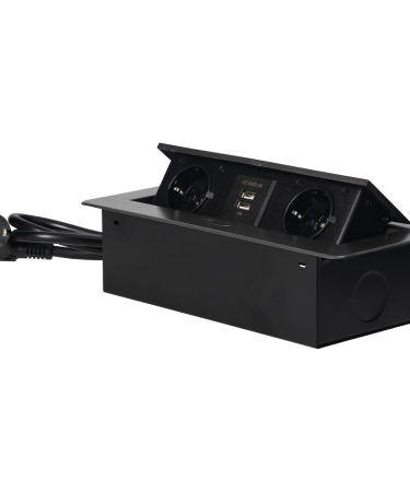 Orno Produžni kabel sa 2 x Schuko utičnice + 2 x USB, ugradbena - OR-AE-13126(GS)/GR