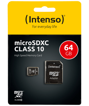(Intenso) Micro SD Kartica 64GB Class 10 sa adapterom - SDXCmicro+ad-64GB/Class10
