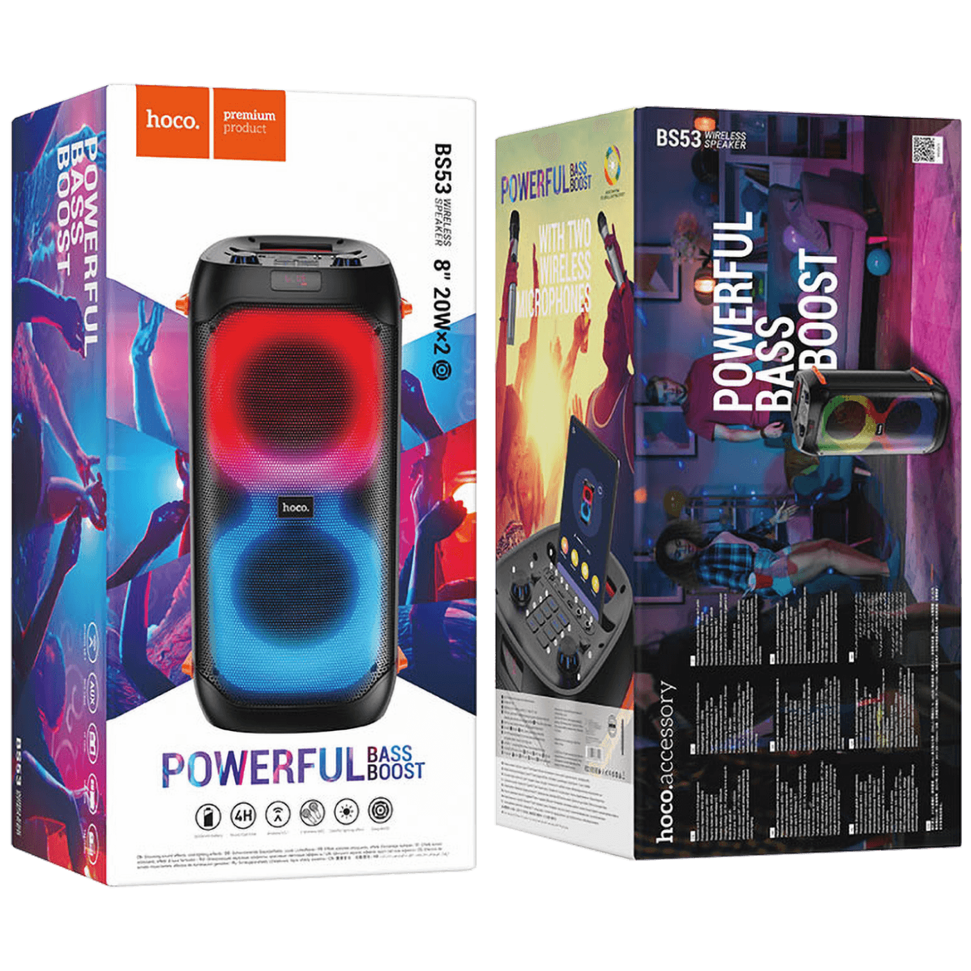 hoco. Zvučnik bežični sa mikrofonom, Bluetooth, 3600 mAh - BS53 Manhattan - Image 2