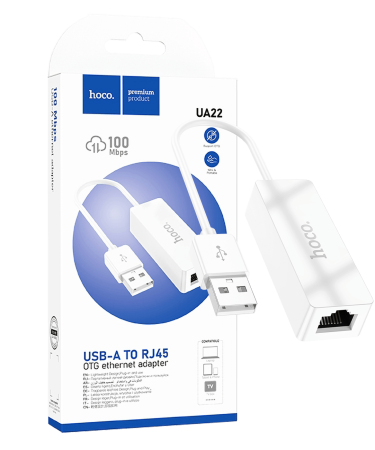 hoco. Adapter USB na LAN - UA22