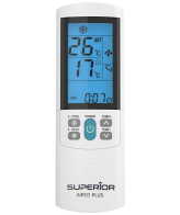 Superior Daljinski upravljač za klime, 2000 kodova, univerzalni - RC AirCo Plus