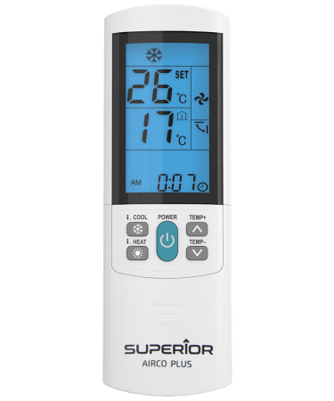 Superior Daljinski upravljač za klime, 2000 kodova, univerzalni - RC AirCo Plus
