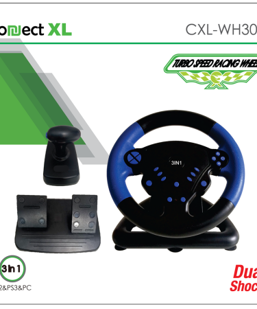 Connect XL Gaming volan 3u1, PS2/PS3/PC, vibracija, pedale - CXL-WH300