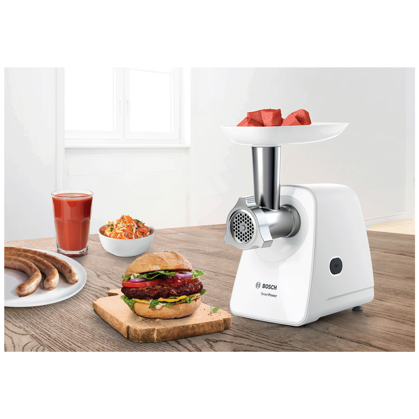Bosch Mašina za mljevenje mesa, 350 W, SmartPower - MFW2510W - Image 4