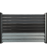 JoilArt Uzorak panelne ograde, žaluzina, cink-crno-antracit - M5084