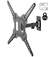 home Nosač za TV prijemnike 23"- 55", 30 kg, zidni, full motion - LCDH 321