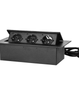 Orno Produžni kabel sa 3 x Schuko utičnice, ugradbena - OR-GM-9037(GS)/B