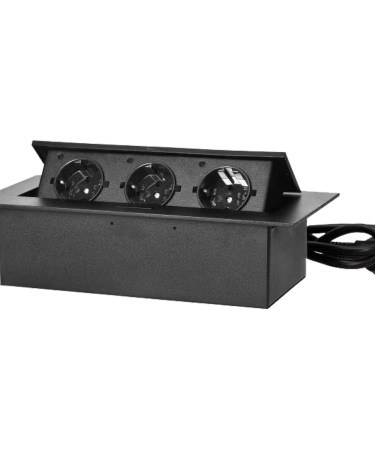 Orno Produžni kabel sa 3 x Schuko utičnice, ugradbena - OR-GM-9037(GS)/B